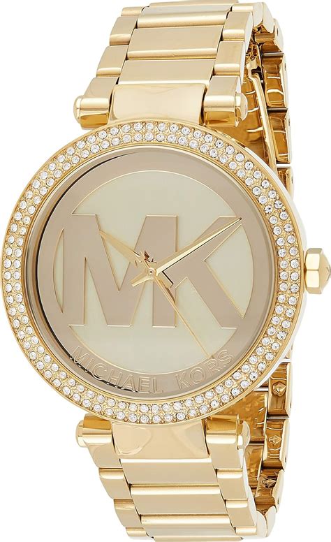 parker gold michael kors|michael kors women's parker watch.